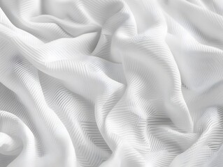 Close Up of White Fabric Texture
