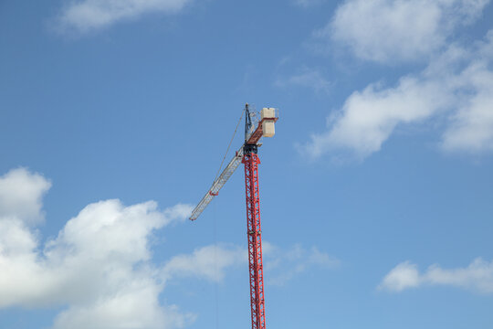 Construction Crane and red structure