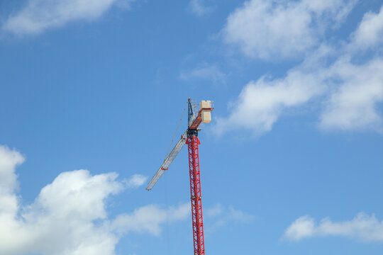 Construction Crane and red structure