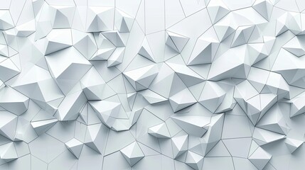 Abstract White Geometric Pattern, triangular geometric background.