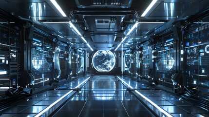 Fototapeta premium a futuristic and high-tech environment