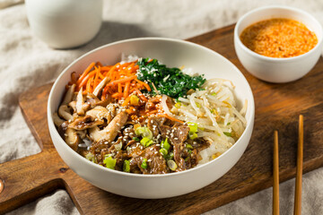 Hearty Korean Bibimbop Dish