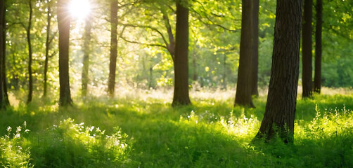 Obraz premium morning in the forest