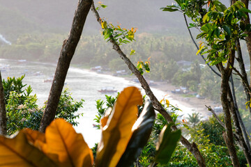 View of Baler Bay (Cemento Beach) from Ermita Hill, Baler Aurora.