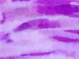 Purple watercolor paper background, abstract wet impressionist paint pattern, surface design - obrazy, fototapety, plakaty