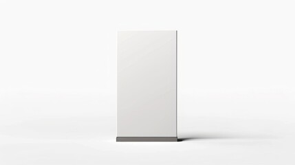 vertical billboard standing on the ground, product placement, isolated, mockup, white grey background, copy and text space, 16:9
