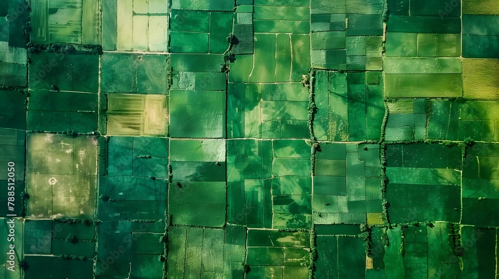 Aufkleber precision agriculture: satellite image reveals data analytics in action for crop optimization