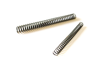 tools on isolated white background , compression springs