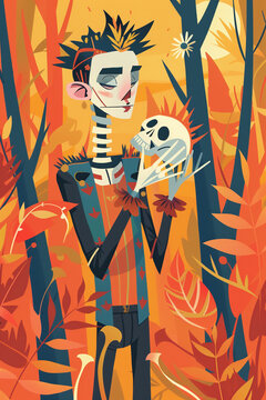 alas poor yorick illustration - generative ai