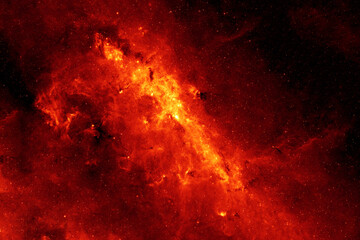 Bright red galaxy. Elements of this image furnished by NASA