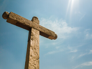 Stone Cross Monument in Bosa, south of Bogotá – Colombia