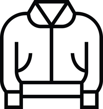 recommend clip art: bomber icon. Thin linear style design isolated on white background