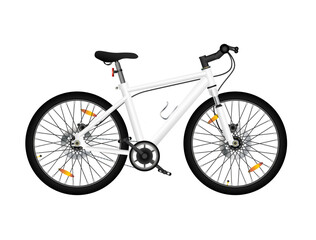 .Vector Illustration of white Bicycle