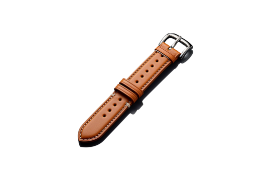 Pu Keychain on transparent background.