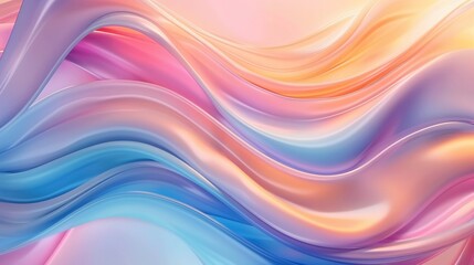 Obraz premium ABSTRACT WAVE BACKGROUND WHIT PASTEL COLORS ABSTRACT LIQUID LINES WHIT VIBRANT COLORS SMOOTH WALLPAPER