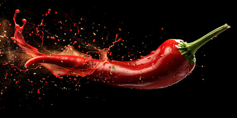 red hot chili pepper - obrazy, fototapety, plakaty