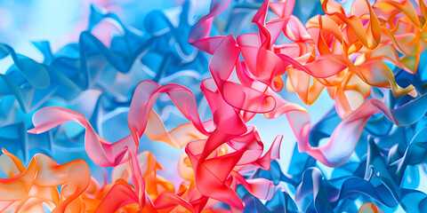 Spectral Ribbons, The Dance of Vibrant Waves