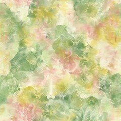 Abstract Watercolor Blend Background with Spring Color Palette