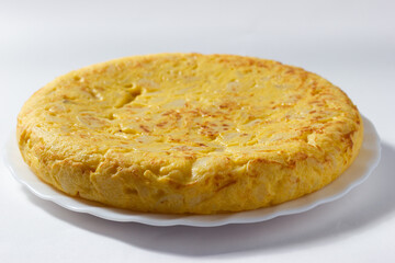 Spanish tradition. Potato omelette. Mediterranean cuisine