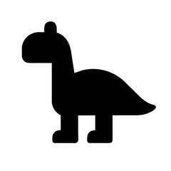 Dinosaur icon Vector graphics element isolated sign symbol illustration on a Transparent Background