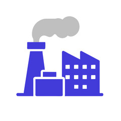 Nuclear Power Plant and Nuclear Power Single icon vector graphics element silhouette pollution sign symbol illustration on a Transparent Background