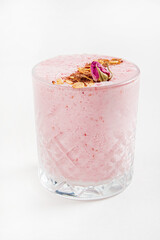 berry smoothie on the white