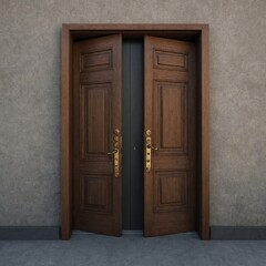 Collection of house door elements for opening and  closing interior design concept - obrazy, fototapety, plakaty