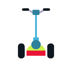 Segway icon Vector graphics element silhouette sign symbol illustration on a Transparent Background