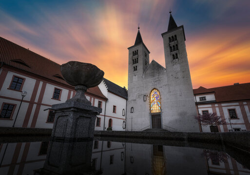 Premonstratensian Monastery from 12th century. Milevsko, Czech Republic.