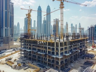 MAJESTIC CONSTRUCTION INDUSTRY ON THE ARAB DESERT