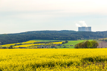 Temelin nuclear power station. Czechia .