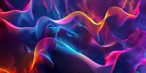 a high-definition stock image of an abstract geometric pattern background, with vibrant line textures that seem to pulsate and shift, creating a mesmerizing sense of depth and movement