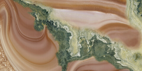 Marble streaks of green,white red pink brown and gold. Abstract modern with streaks liquid...