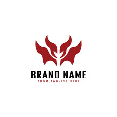 Creative logo design for devil bat business identity