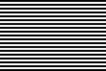 Poster Striped background with horizontal straight black and white stripes. Seamless and repeating pattern. Editable vector illustration. © Quirk Craft Studio