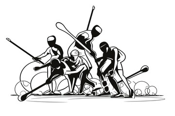 Abstract vector illustration National sports day.illustration