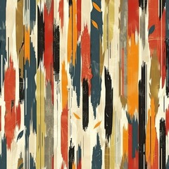 Abstract Colorful Brushstroke Pattern for Creative Backgrounds