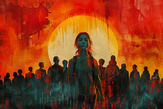 World Refugee Day Poster Design Generative AI