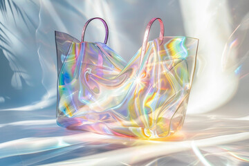 Iridescent Tote Bag in Ethereal Light Setting