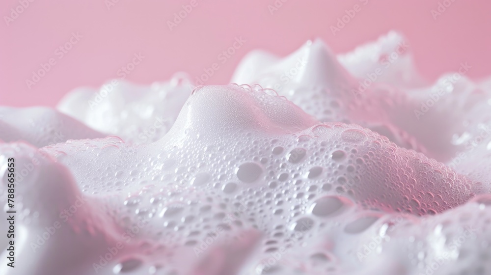 Poster close up of a white flower on a pink background, suitable for various design projects
