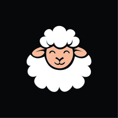 sheep logo design vector template