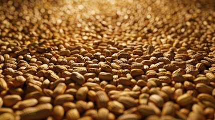 Obraz premium A pile of peanuts on a table. Suitable for food and snack concepts