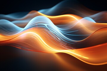 Energy Light Lines Flow Background, Neon Light Lines Flow Wallpaper, Abstract Neon Wallpaper, Neon Background, colorful curvy shape glowing Wallpaper, Technology Background, AI Generative
