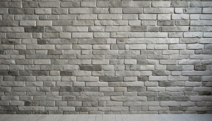 Naklejka premium white and grey brick wall texture background, featuring a seamless pattern with ample space for text overlay interior room wall texture background