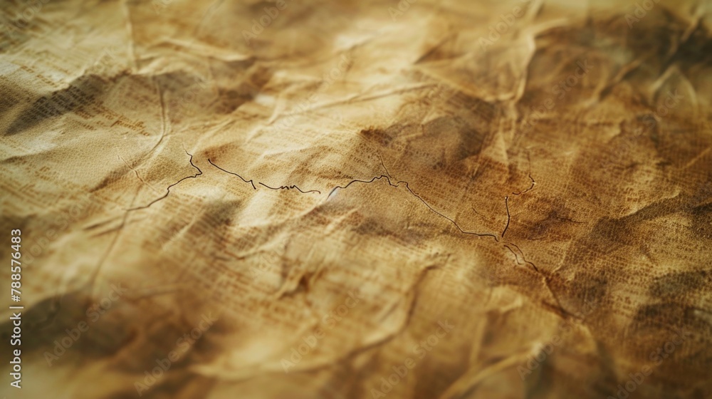 Poster close up of a piece of paper on a table. suitable for office and education concepts