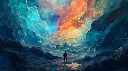 An Abstract Interpretation Of The Subconscious Mind, Where Dreams And Memories Intertwine To Form A Surreal Landscape Of Hidden Desires And Fears