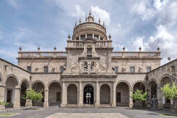 Daytime view of the Hospicio Cabanas at Guadalajara, Mexico.
This building was used as an...