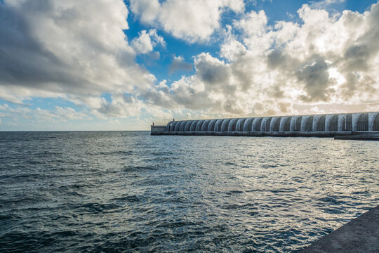 Port of Tazacorte on the island of La Palma