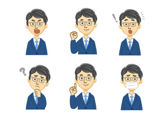 スーツを着た男性セット