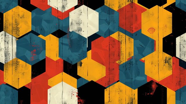 Simplistic colorful pattern